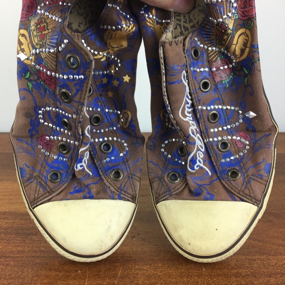 Rhino Red Marc Ecko Chalsie Hailee Women’s Sneakers Brown Rhinestones Size 7.5. - Picture 9 of 13